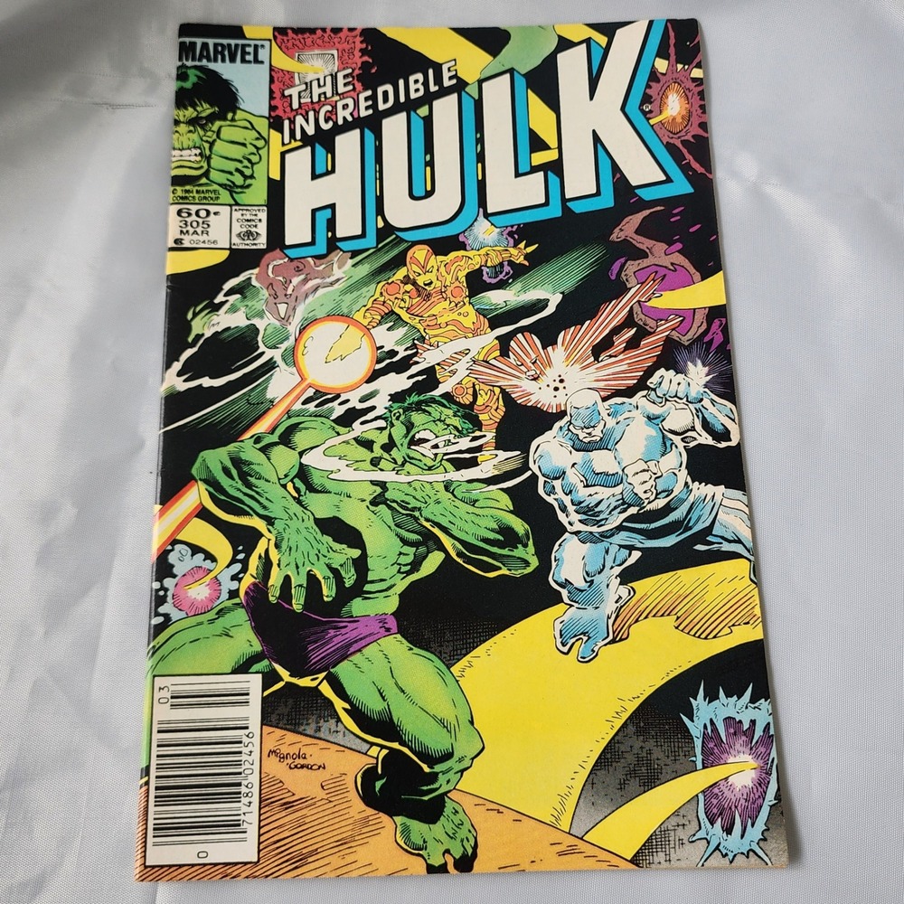 Incredible Hulk #305 Marvel Comic Book March 1985 Manola Gordon News Stand FN OG